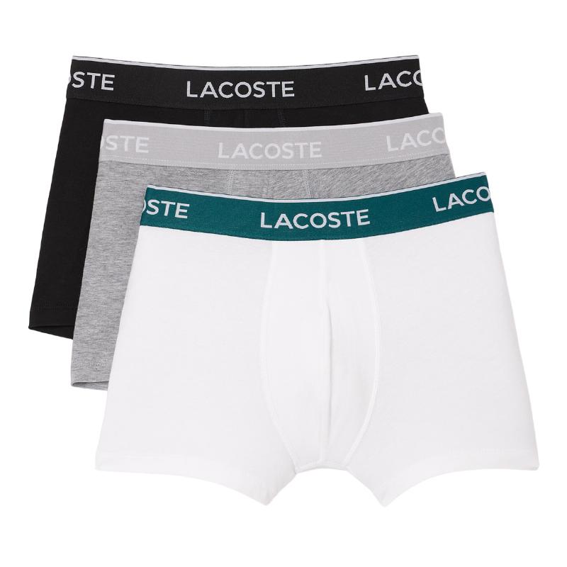 Boxer Lacoste Casual Black White Grey 3 unità