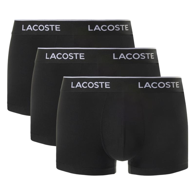Boxers Lacoste Negro 3 Unidades