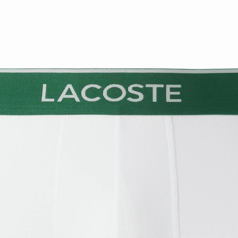 Boxers Lacoste Negro Blanco Gris Vigore 3 Unidades