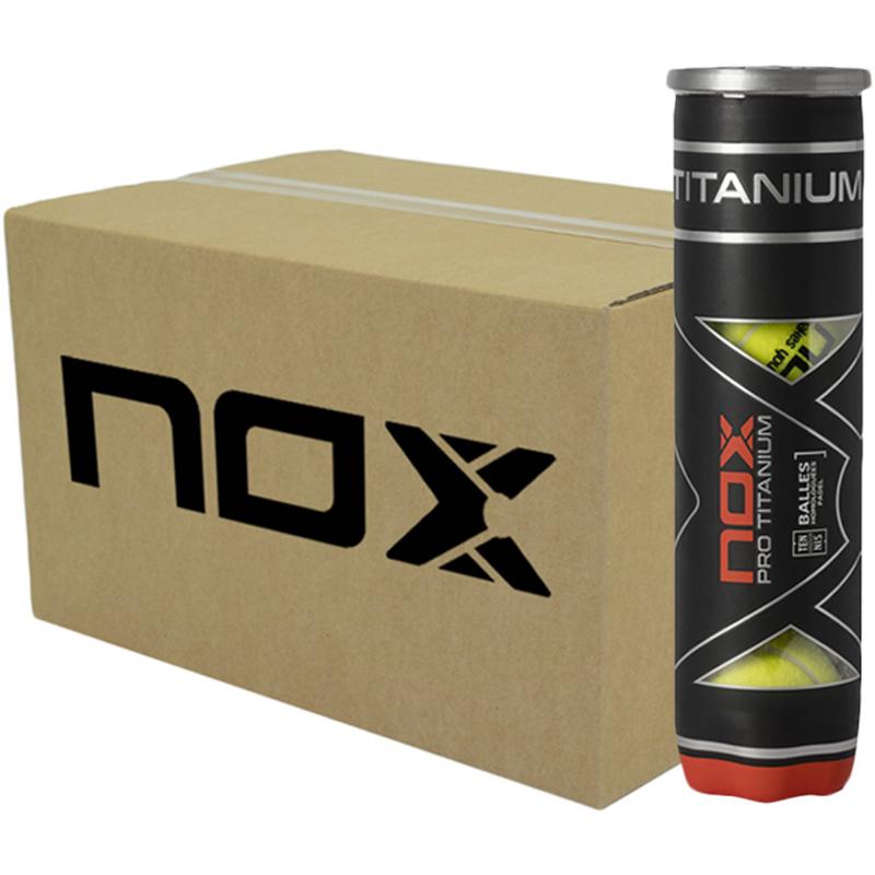 Cajon 72 Pelotas - 18 Botes de 4 uds - Nox Pro Titanium