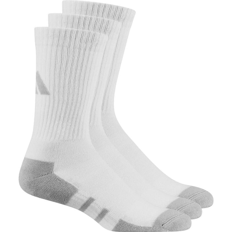 Calcetines Adidas Essentials Cushioned Crew Blanco Gris 3 Pares