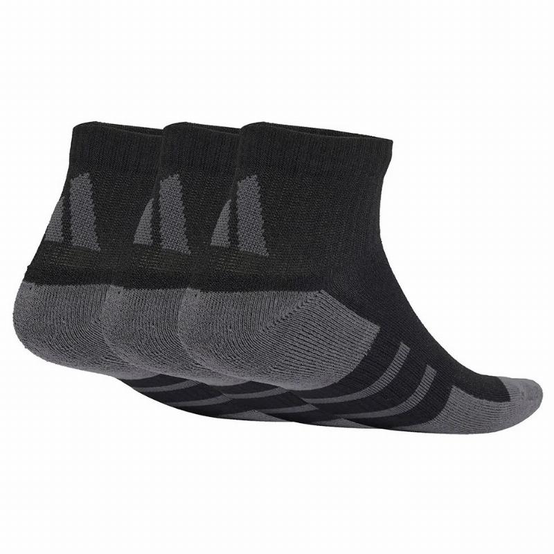 Calcetines Adidas Essentials Cushioned Quarter Negro Gris 3 Pares