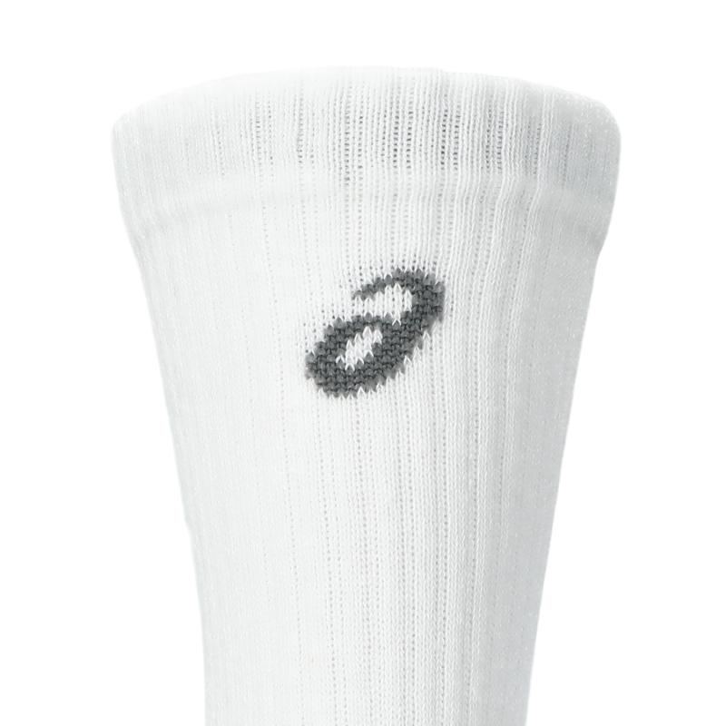 Calcetines Asics Crew Blanco Negro Gris 3 Pares