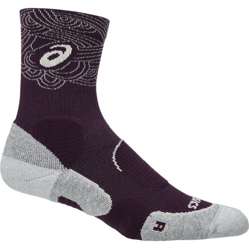 Calcetines Asics Crew Court Tennis Granate Oscuro 1 Par