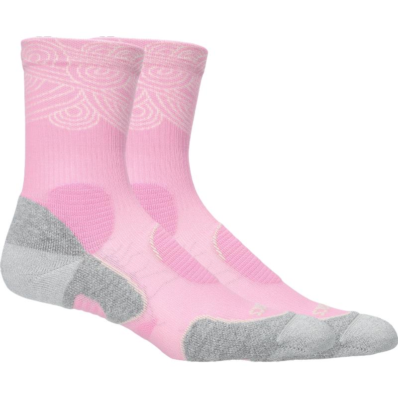 Calcetines Asics Crew Court Tennis Rosa 1 Par