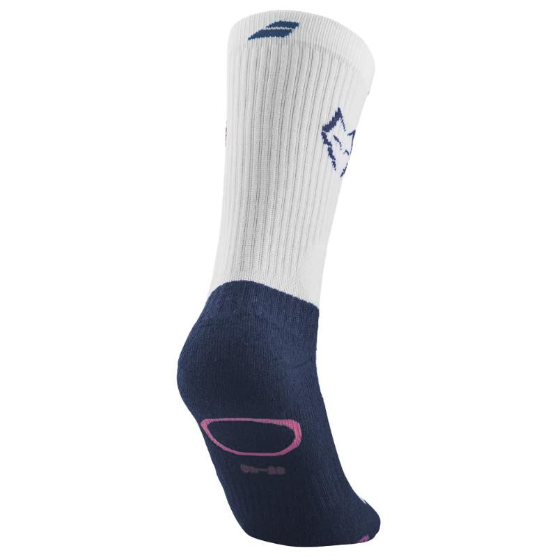 Babolat Socken Juan LeBron Mid Calf White Blue 1 Paar