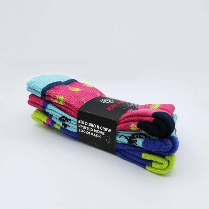 Bidi Badu Bold Bro II Crew Move Print Print Socks