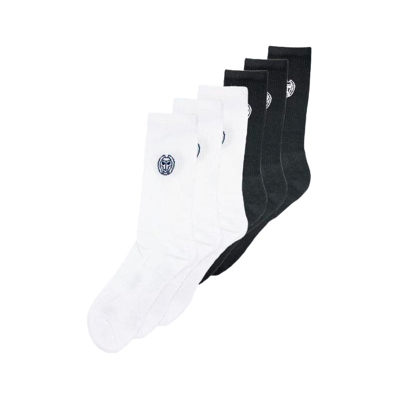 Bidi Badu Chaussettes Don Carlito XXL Crew Move Black White 6 Paes