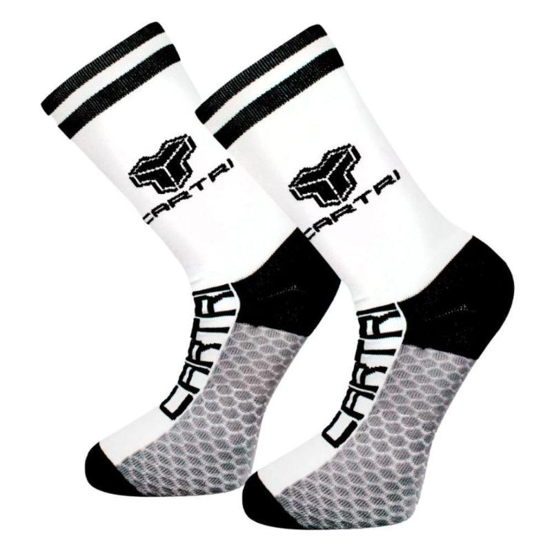 Cartri Adler High Socks White Black 1 Pair