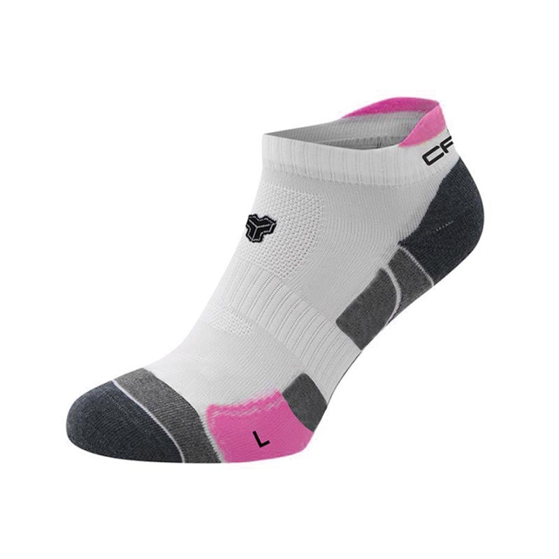 Calcetines Cartri Axel Crew Blanco Fucsia 1 Par