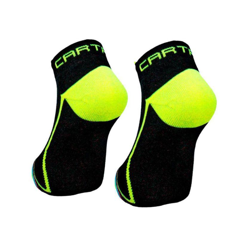 Cartri Trajan Crew Socks Black Yellow 1 Pair