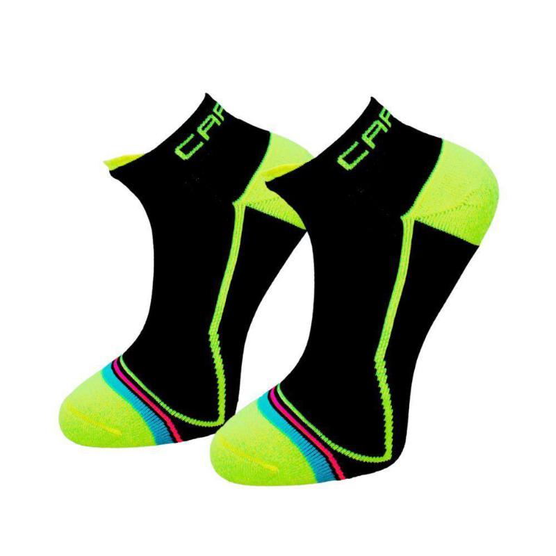 Cartri Trajan Crew Socks Black Yellow 1 Pair