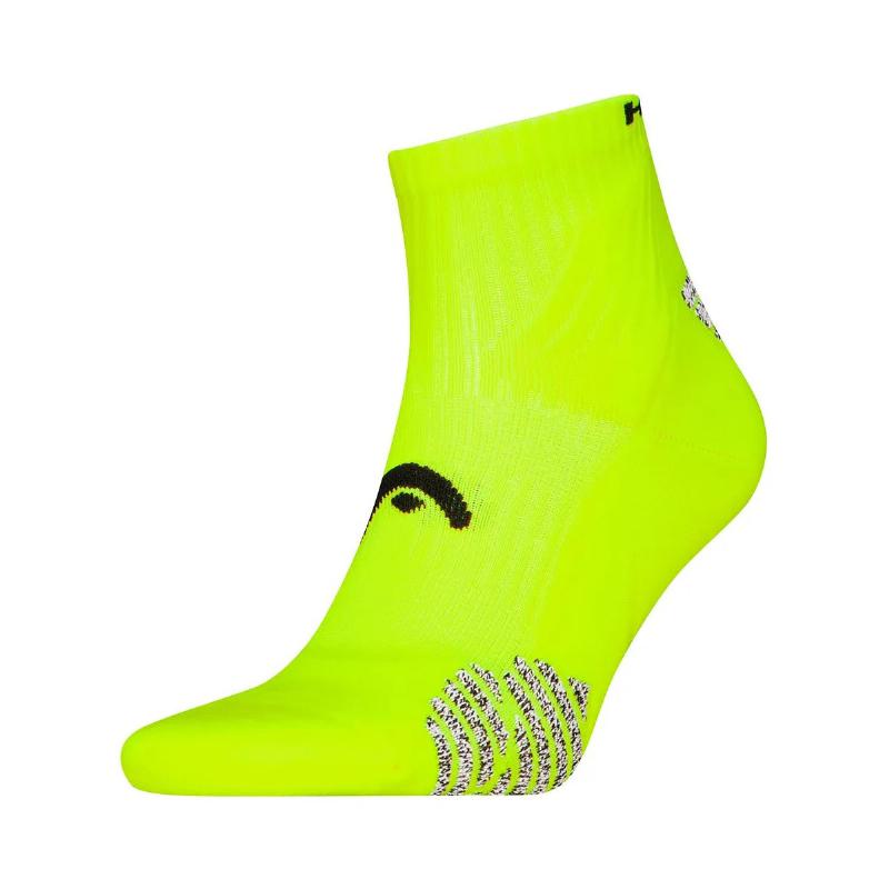 Head Performance Socken Padel Viertel gelbe Fluor 1 Paar