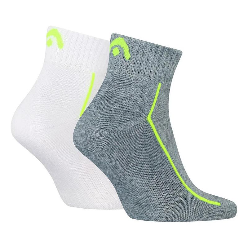 Head Performance Quarter Gray Lima Socks 2 Pares