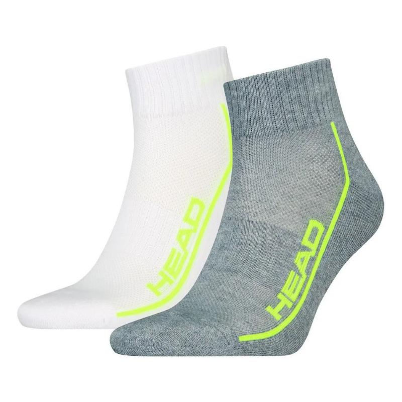 Head Performance Quarter Gray Lima Socks 2 Pares