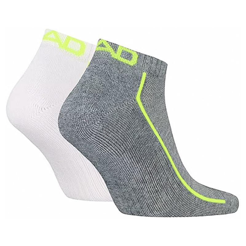 Head Performance Socks Sneaker White Gray Lima 2 Pares