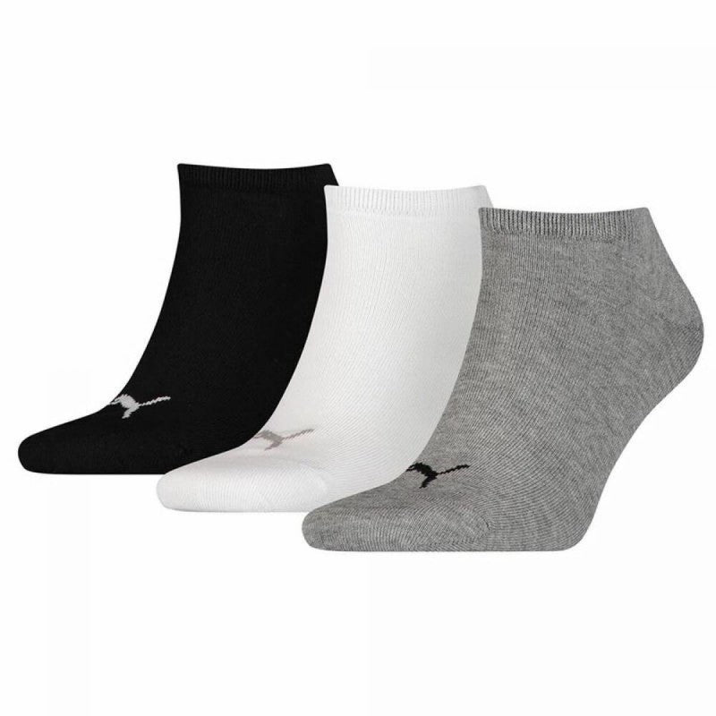 Calcetines Puma Sneaker Negro Blanco Gris 3 pares