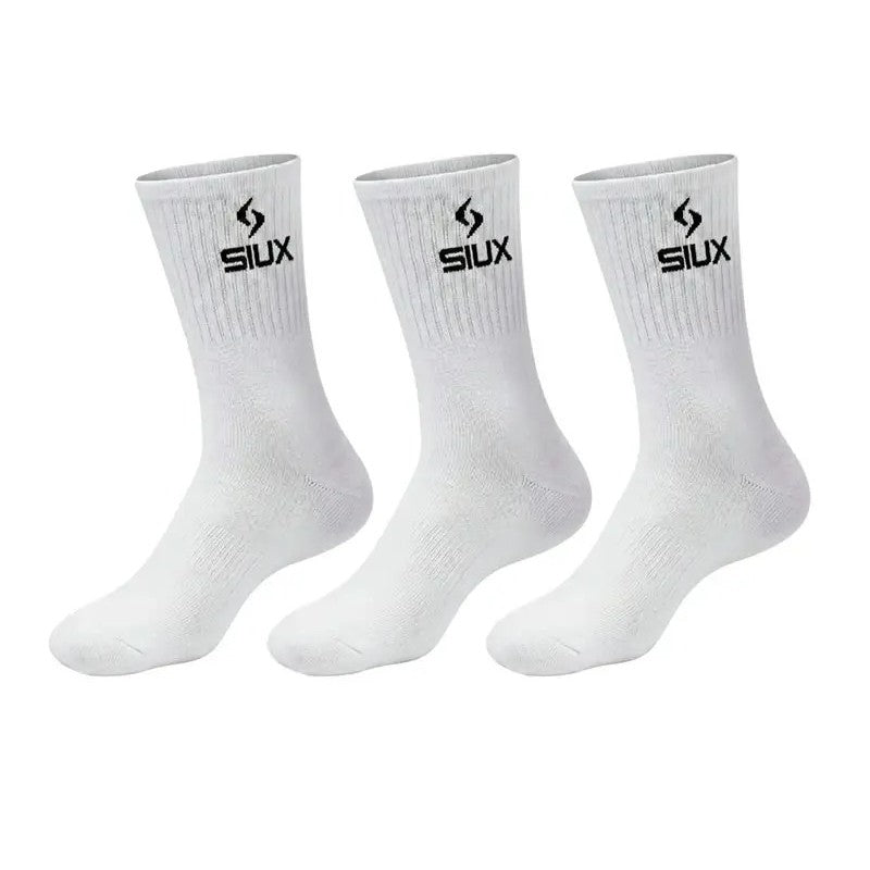 Calcetines Siux Basic 26 Caña Alta Blanco 3 Pares