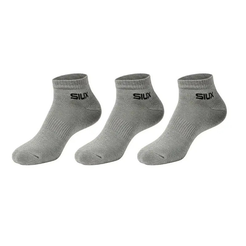 Siux Basic 26 Short Crew Socks Gray 3 Pairs