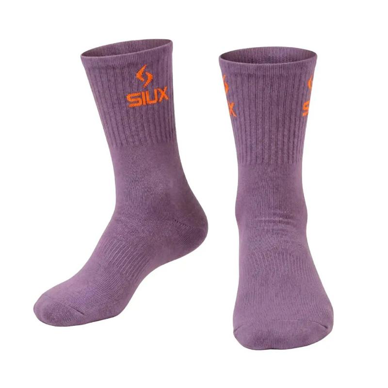 Calcetines Siux Groove Caña Alta Verde Lila 2 Pares