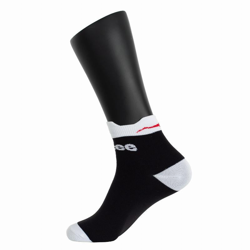 Calcetines Softee Tobilleros Negro Blanco 1 Par
