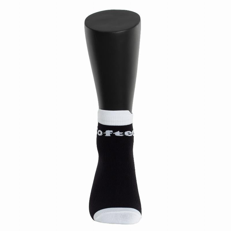 Calcetines Softee Tobilleros Negro Blanco 1 Par