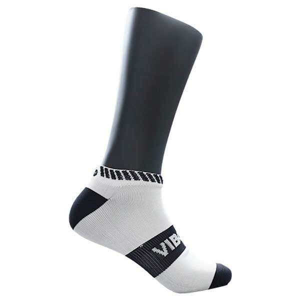 Viper Socks Invisible White Black 1 Pair