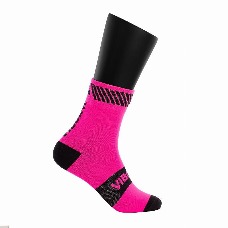 Vibora Kait Chaussettes Demi Rondes Rose Noir 1 Paire