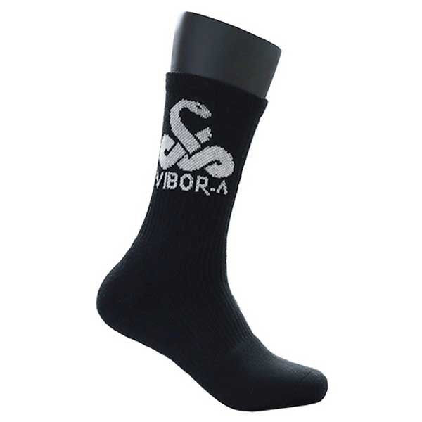 Calcetines Vibora Media Caña Premium Negro 1 Par