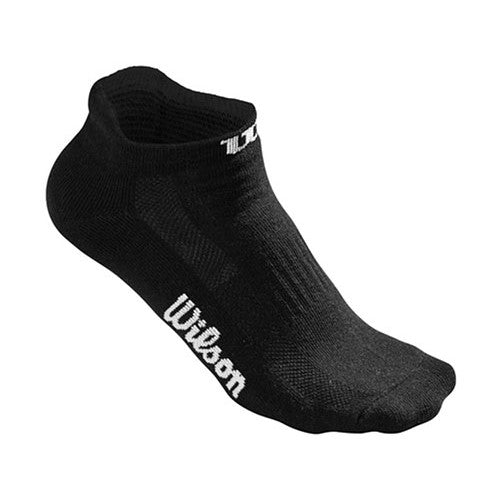 Wilson No Show Socks Black 3 Pairs