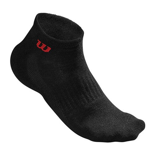 Wilson Quarter Socks Black 3 Pairs