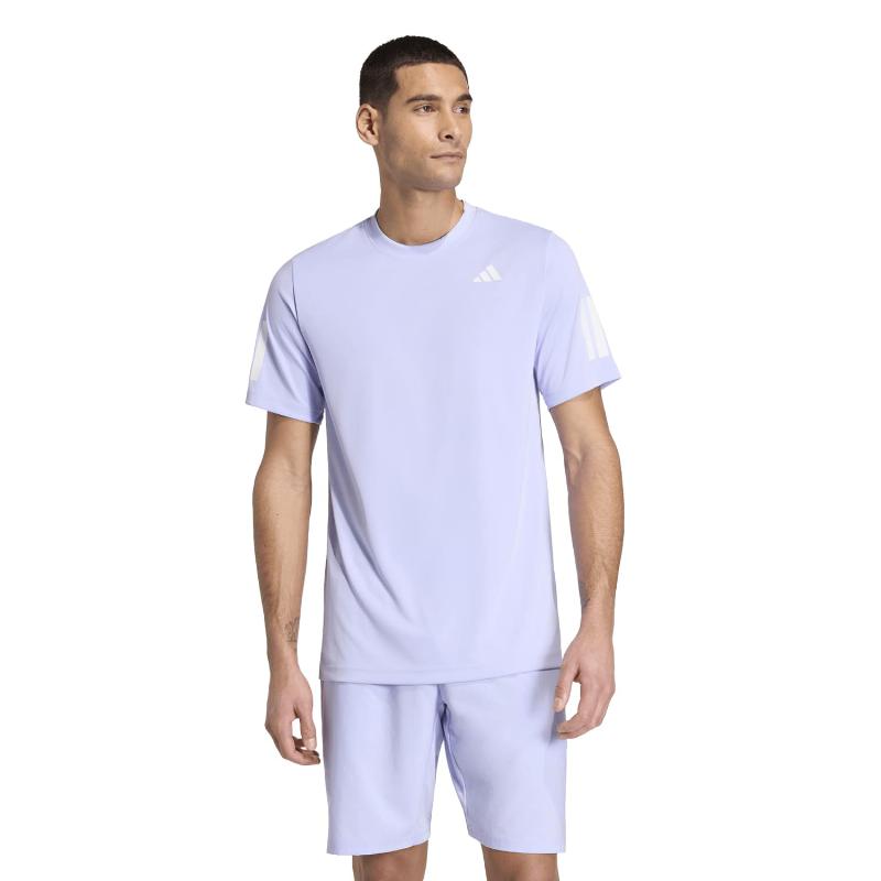 Camiseta Adidas Club 3 Stripes Violeta