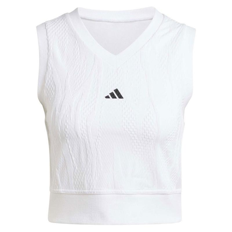 Adidas crop top pro Blanco Frau t -Shirt