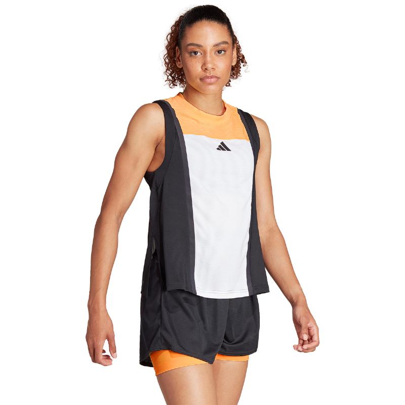 Adidas Match Pro T-shirt White Orange Black Women