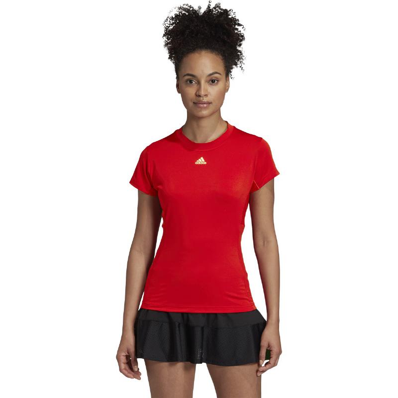 Adidas Red Scarlata Woman Match T -Shirt