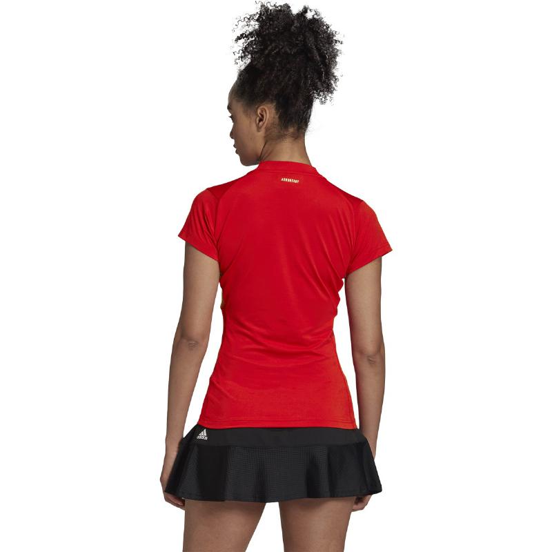 Adidas Red Scarlata Woman Match T -Shirt