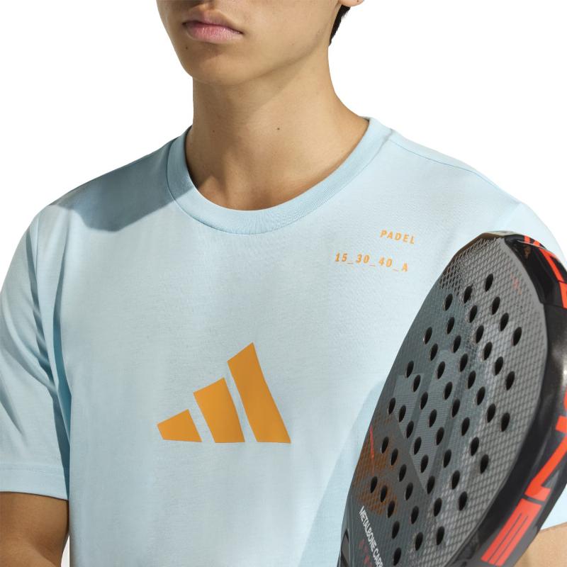 Camiseta Adidas Padel Graphic Azul Celeste