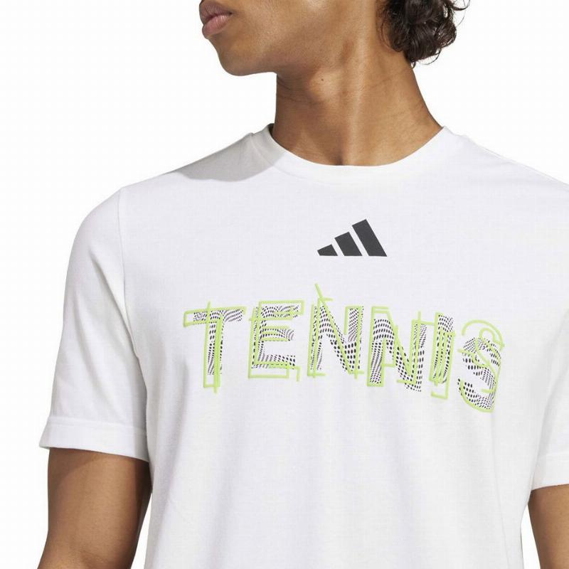 Camiseta Adidas Tennis Graphic Blanco