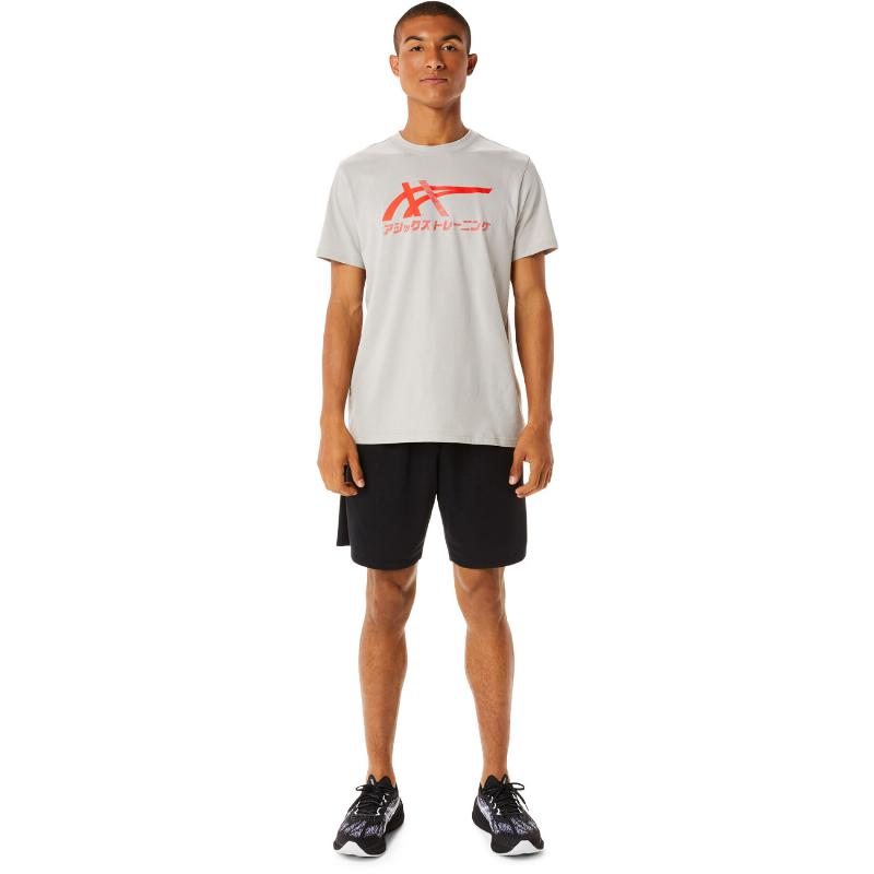 Asics Tiger Grey Cherry Tomato T -Shirt