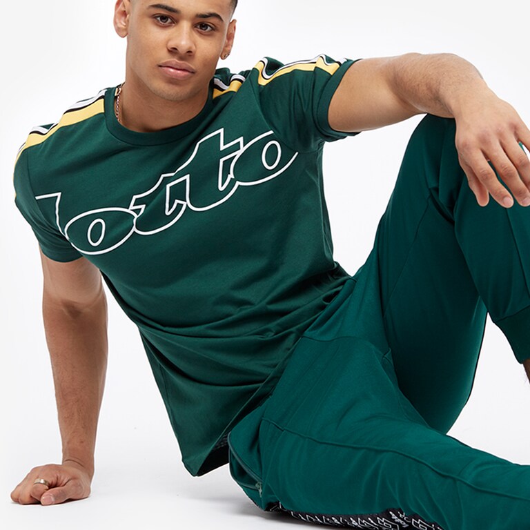 Lotto Athletica II Green Cotton T -shirt