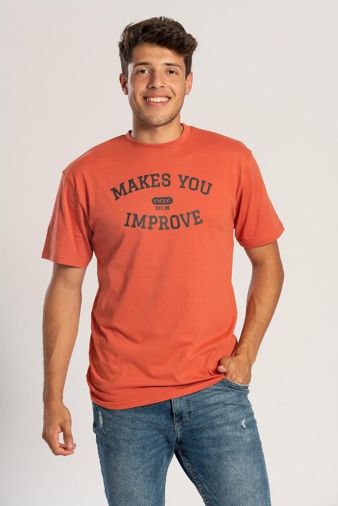 Camiseta Algodon Nox Basic Teja Negro