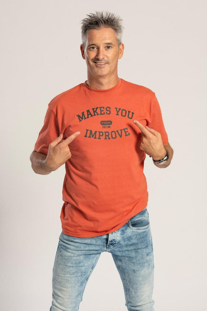 Camiseta Algodon Nox Basic Teja Negro