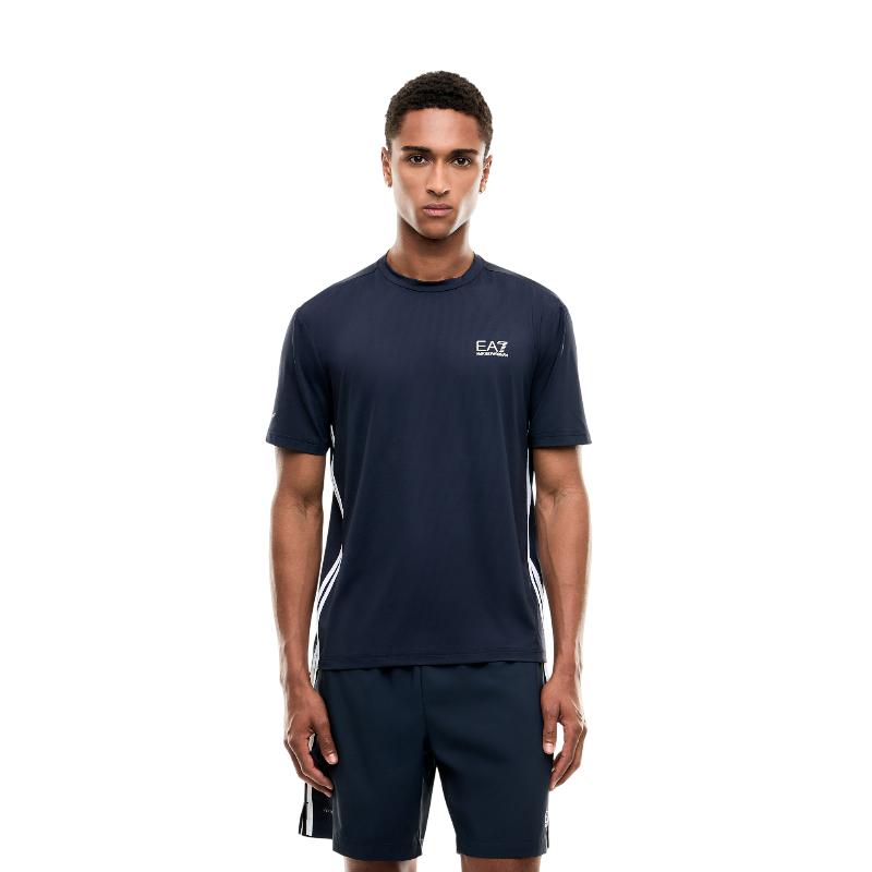 Camiseta Armani EA7 Ventus 7 Tennis Pro Regular Azul Armani