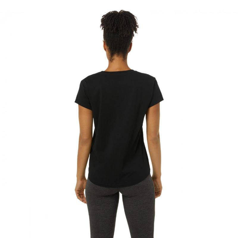 Grande logo nero nero donna t -irt