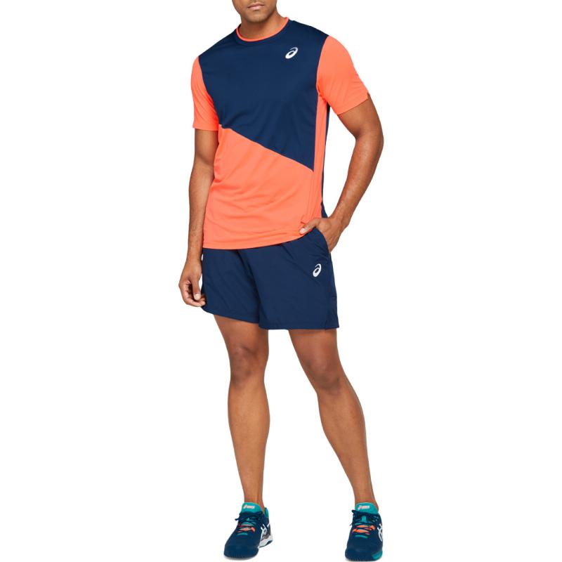 Camiseta Asics Club Coral Marino