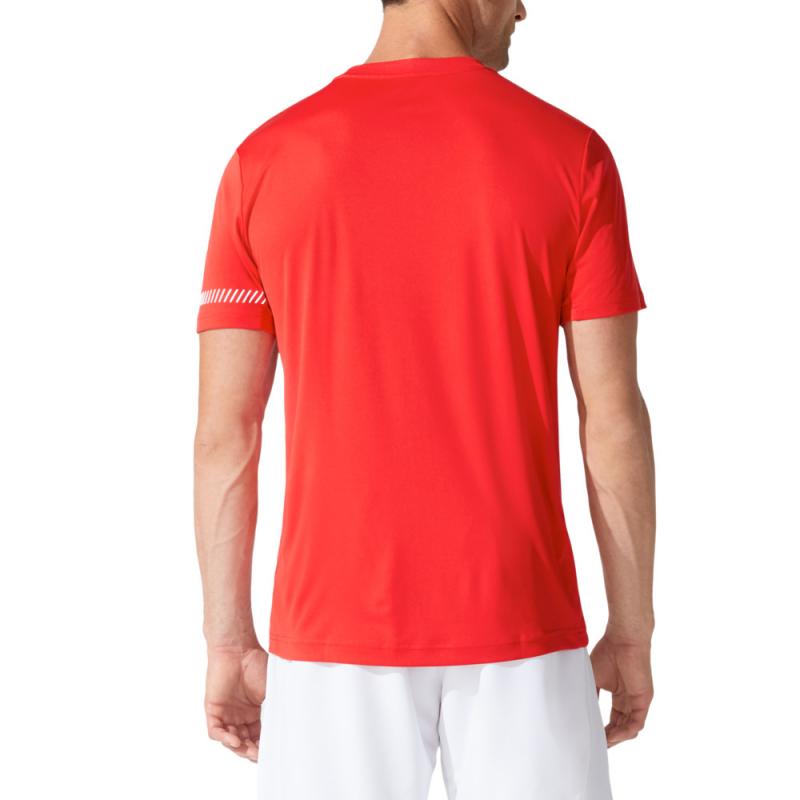 Red Asics Court t -Shirt