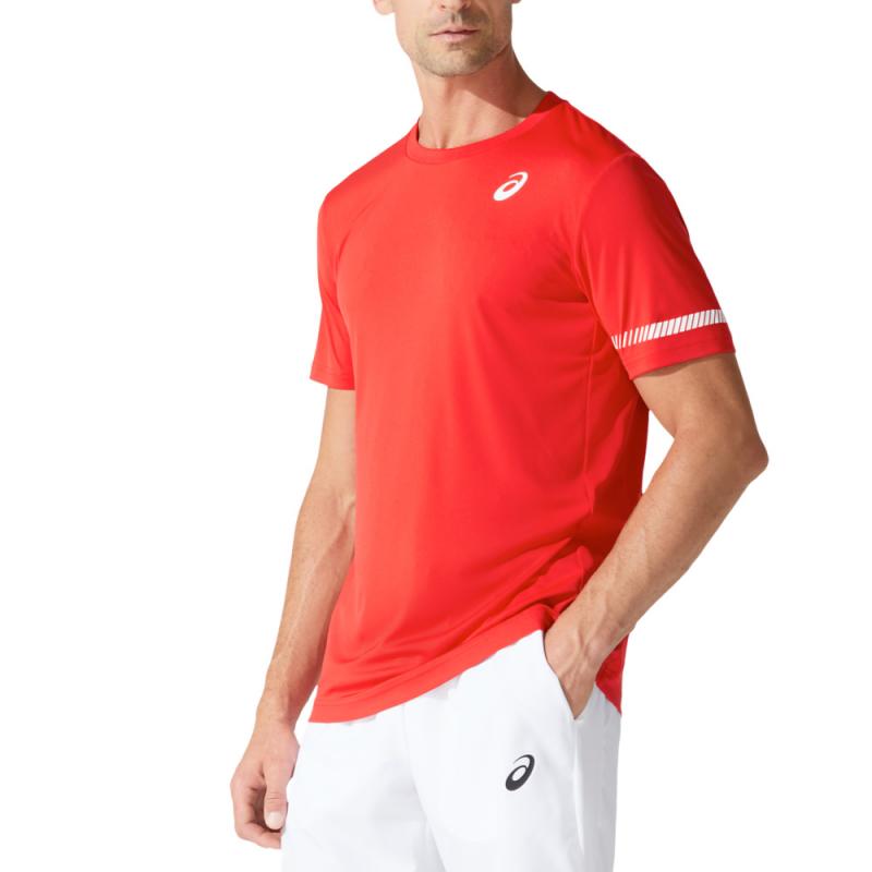 Red Asics Court t -Shirt