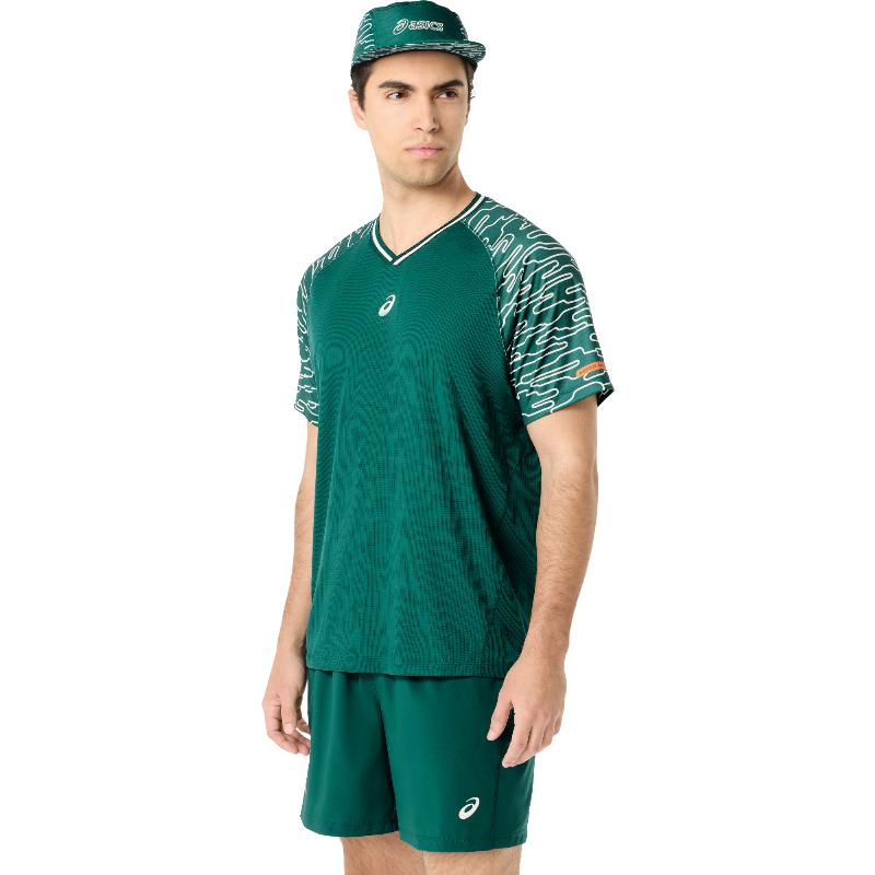 Camiseta Asics Court SS Top Verde Oscuro
