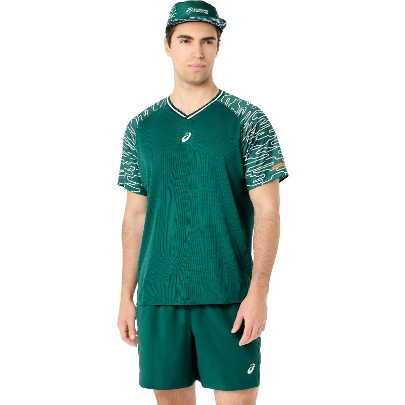 Camiseta Asics Court SS Top Verde Oscuro