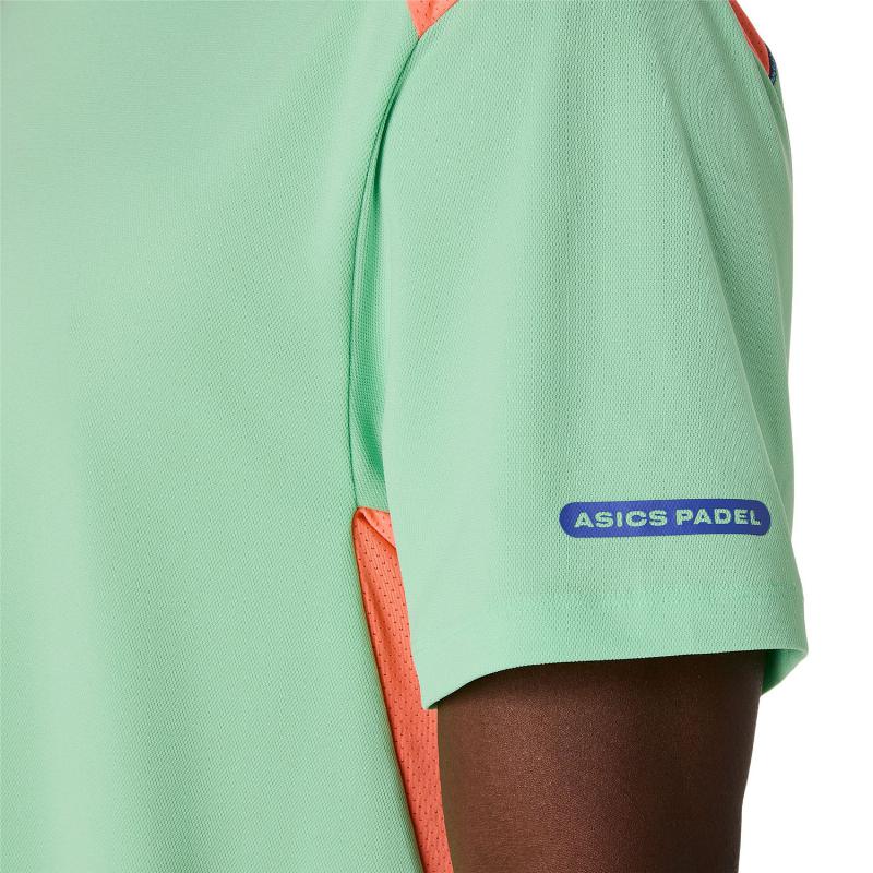 Camiseta Asics Padel Court SS Top Menta Coral
